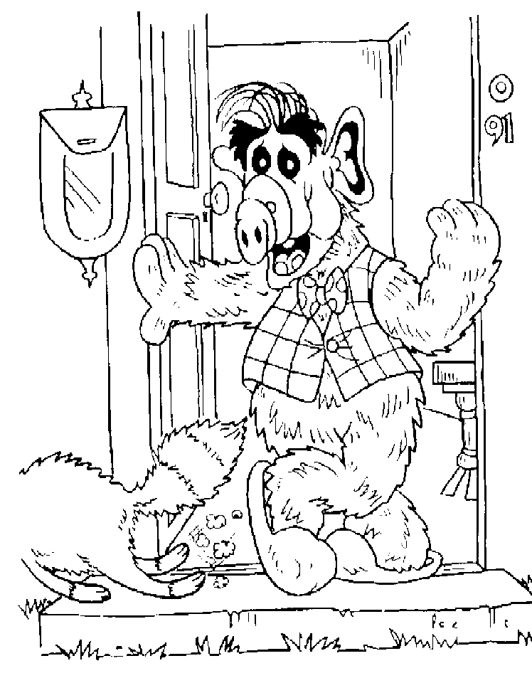 disegni alf da colorare