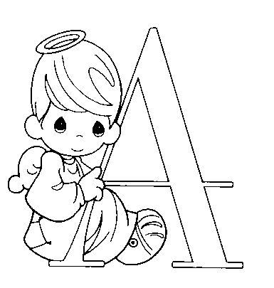 disegni alfabeto fantasia da colorare