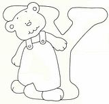 disegni alfabeto orsetto da colorare