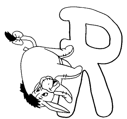 disegni alfabeto winnie the pooh da colorare