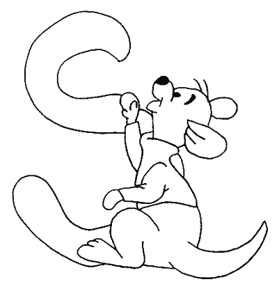 disegni alfabeto winnie the pooh da colorare
