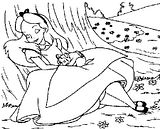 disegni alfabeto alice da colorare