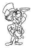 disegni alfabeto alice da colorare