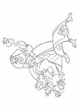 disegni alfabeto alice da colorare