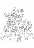 disegni alfabeto alice da colorare