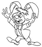 disegni alfabeto alice da colorare