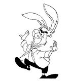 disegni alfabeto alice da colorare