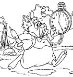disegni alfabeto alice da colorare