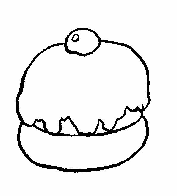 disegni alfabeto alimenti da colorare