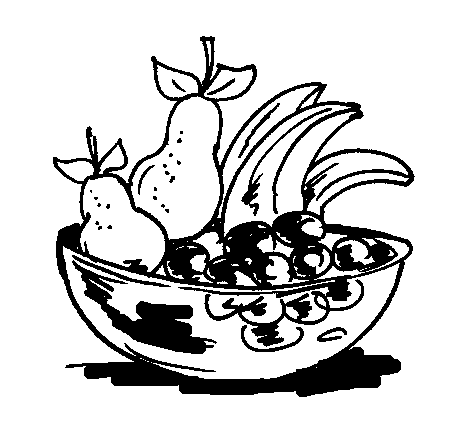disegni alfabeto alimenti da colorare