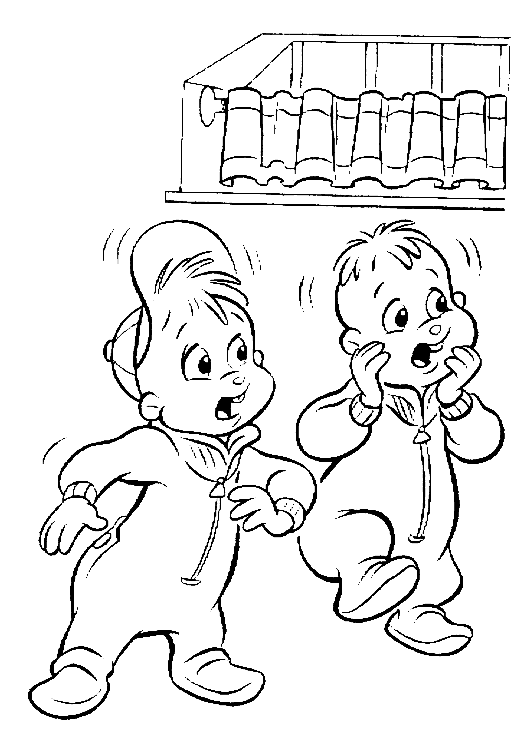disegni alfabeto alvin da colorare