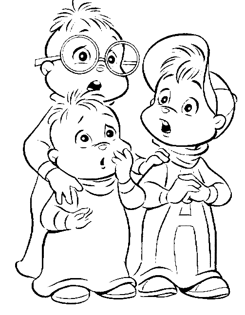 disegni alfabeto alvin da colorare