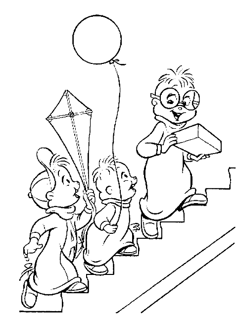 disegni alfabeto alvin da colorare