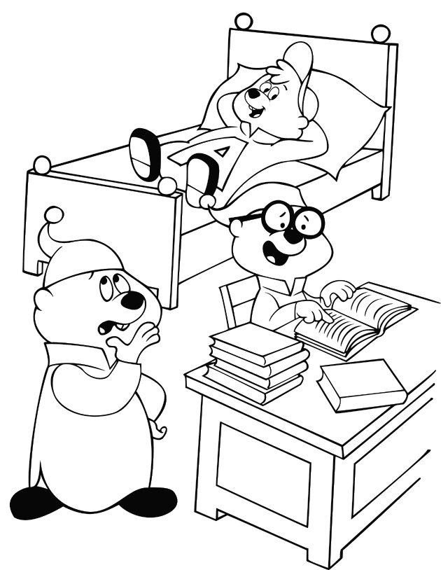 disegni alfabeto alvin da colorare