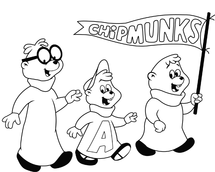 disegni alfabeto alvin da colorare