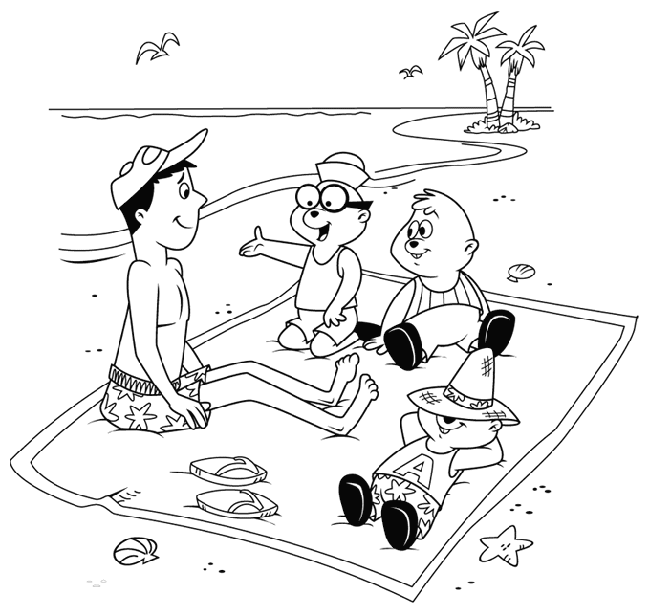 disegni alfabeto alvin da colorare
