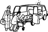 disegni alfabeto ambulanze da colorare