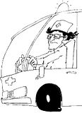 disegni alfabeto ambulanze da colorare