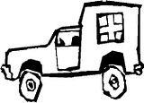 disegni alfabeto ambulanze da colorare