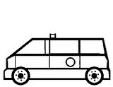 disegni alfabeto ambulanze da colorare