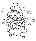 disegni alfabeto amore da colorare