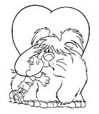 disegni alfabeto amore da colorare