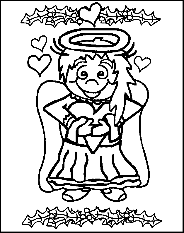 disegni angeli da colorare