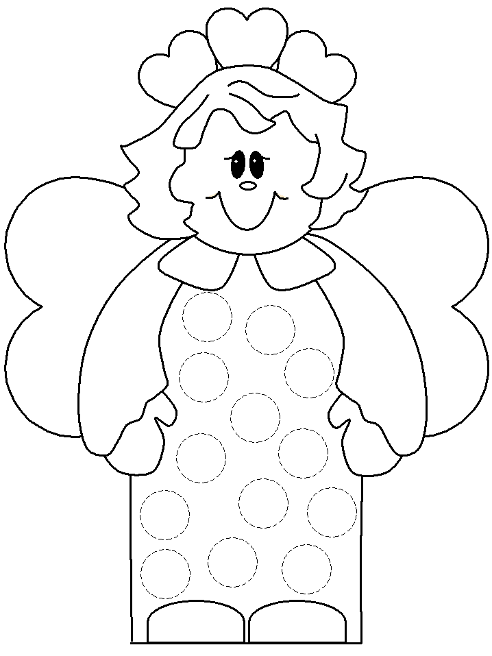 disegni angeli da colorare