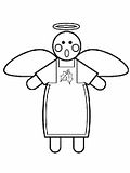 disegni angeli da colorare