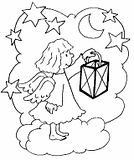 disegni angeli da colorare