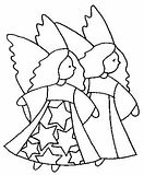 disegni angeli da colorare