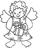 disegni angeli da colorare