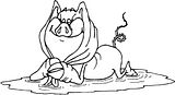 disegni animali fattoria da colorare