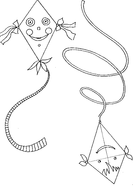 disegni aquilone da colorare