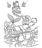 disegni ariel da colorare