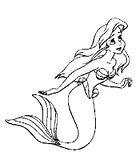 disegni ariel da colorare