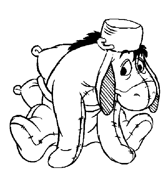disegni asino da colorare
