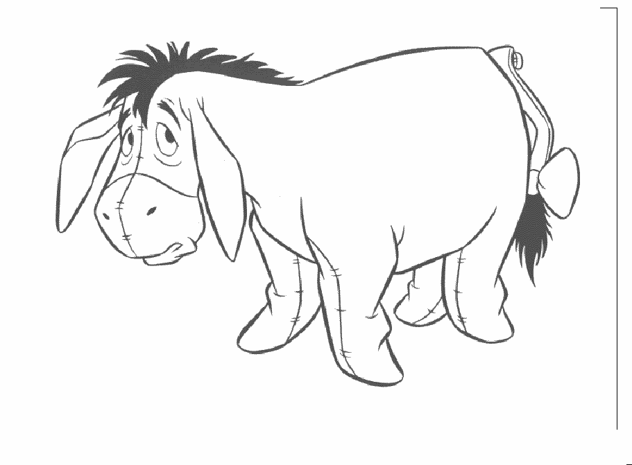 disegni asino da colorare
