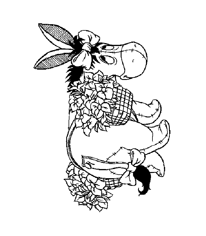 disegni asino da colorare