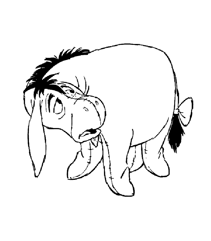 disegni asino da colorare