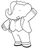 disegni babar da colorare