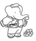 disegni babar da colorare