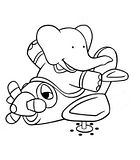 disegni babar da colorare