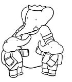 disegni babar da colorare