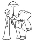 disegni babar da colorare