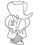 disegni babar da colorare