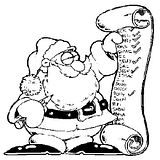 disegni babbo natale da colorare