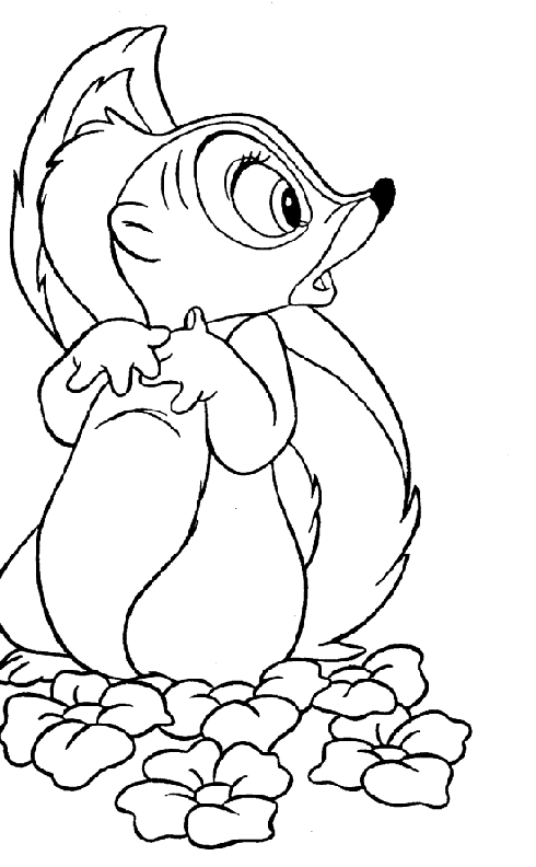 disegni bamby da colorare