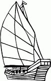 disegni barche da colorare