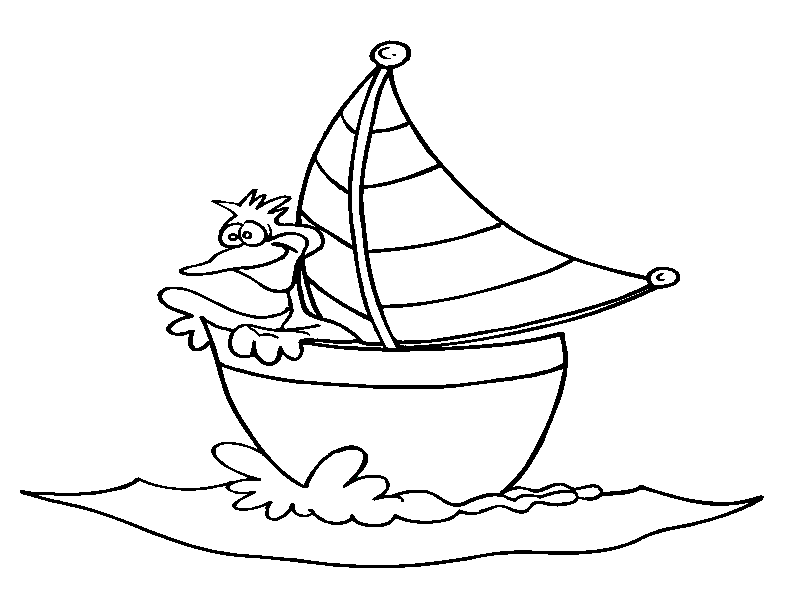 disegni barche da colorare